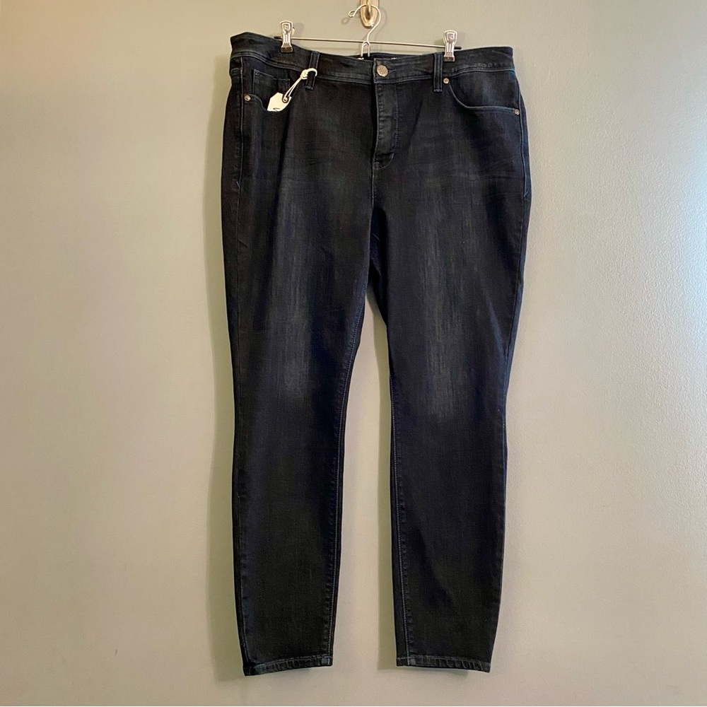 NWT Seven 7 Limited Edition Lane Bryant Dark Wash Skinny Jeans Size 18 - Picture 2 of 11